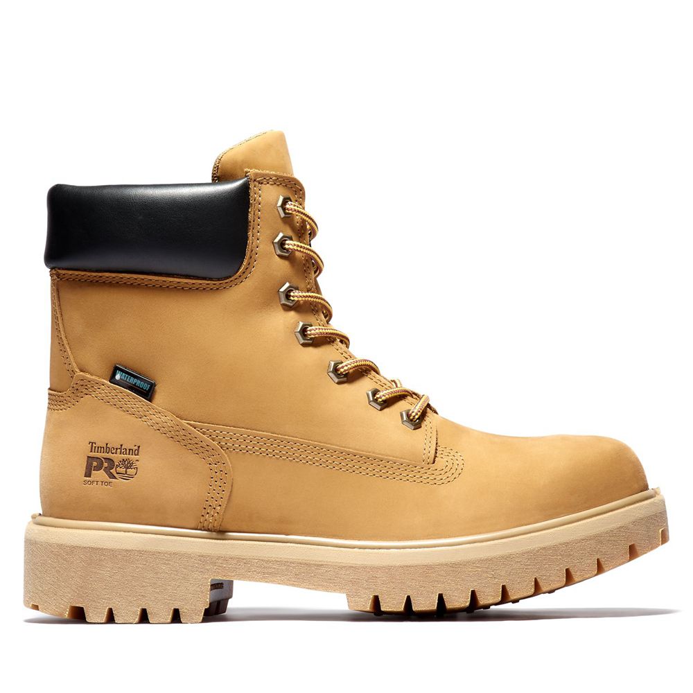 Timberland Pro Μποτακια Ανδρικα Καφε - Direct Attach 6" Soft Toe - Greece 6059428-BQ